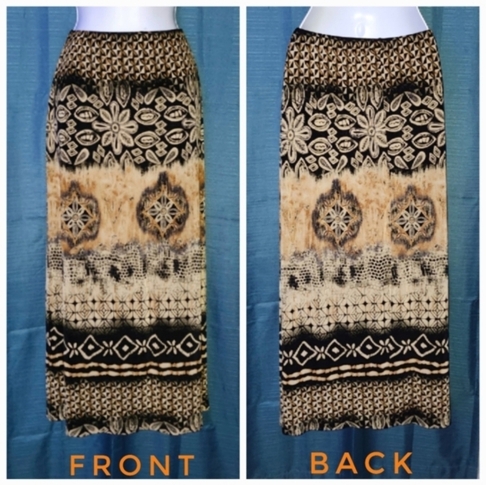 (3/$25) Mirasol Tribal Pattern Maxi Skirt